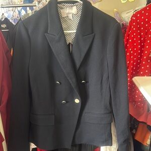 Boss Blue Double-Breasted Blazer